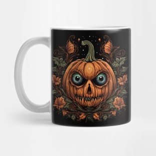 Halloween Pumpkin, Spooky Pumpkin Face Mug